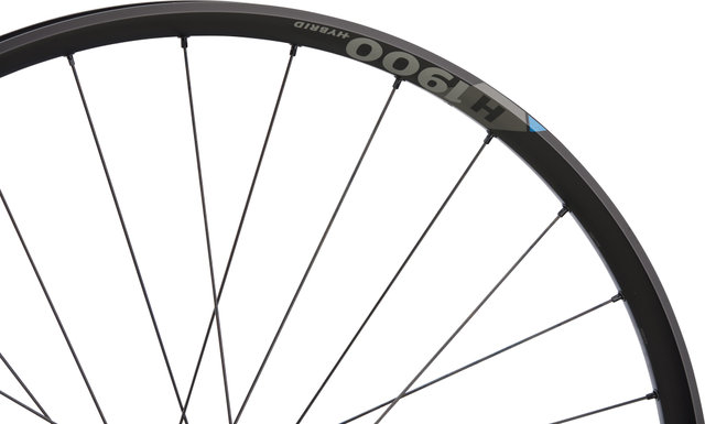 DT Swiss Set de Roues H 1900 SPLINE 29" 35 Boost Disc 6 trous Hybrid - noir/set de 29" (av 15x110 Boost + arr 12x148 Boost) Shimano Micro Spline