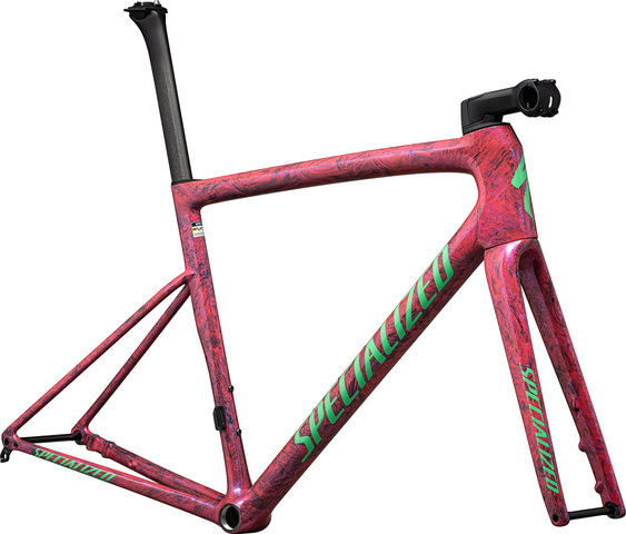 Specialized Kit de Cadre en Carbone Tarmac SL8 - carbon-metallic vivid pink strata-electric green/54 cm