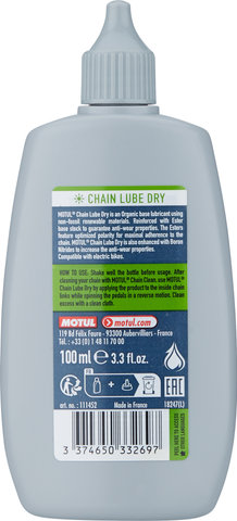 MOTUL Huile pour Chaîne Dry Lube - universal/flacon compte-gouttes, 100 ml