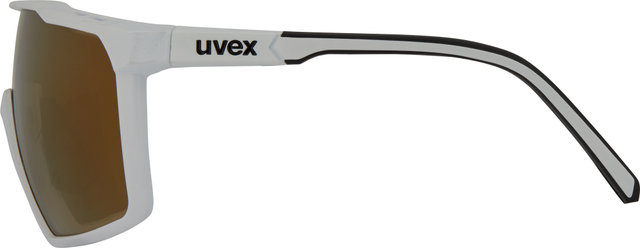 uvex mtn perform S Sports Glasses - white matte/mirror gold