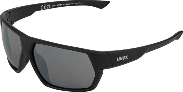 uvex Lunettes de Sport sportstyle 238 - black mat/mirror silver