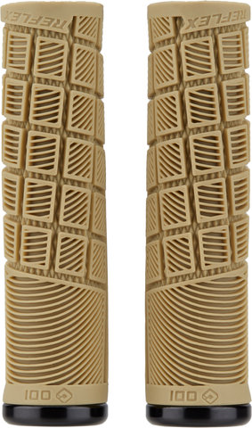 tan handlebar grips