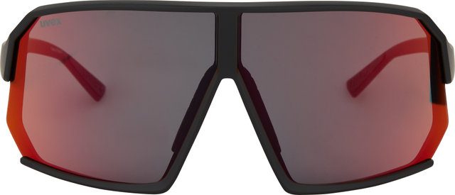 uvex sportstyle 237 Sportbrille - black matt/mirror red