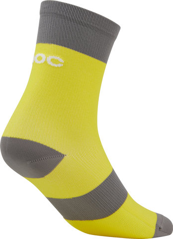 POC Youth Essential MTB Socks - aventurine yellow-sylvanite grey/40-42