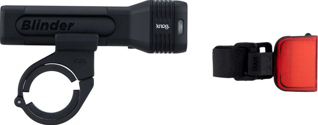 Knog Set iluminación Blinder 80 + Lil Cobber Twinpack con aprobación StVZO - black/500 lúmenes