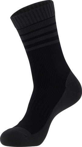 GripGrab Fleece Thermal Neck Warmer + Merino-Lined Waterproof Socken Bundle - black/42-44
