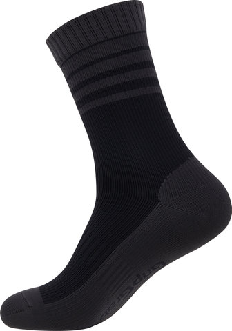 GripGrab Fleece Thermal Neck Warmer + Merino-Lined Waterproof Socks Bundle - black/42-44