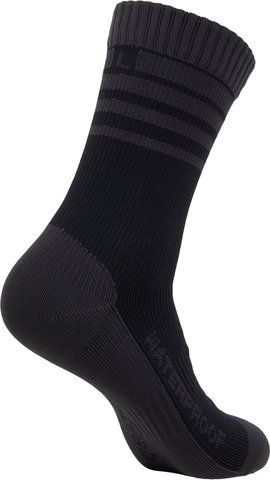 GripGrab Fleece Thermal Neck Warmer + Merino-Lined Waterproof Socken Bundle - black/42-44