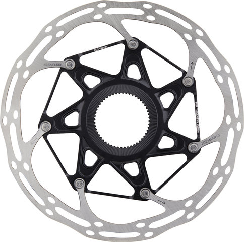 SRAM Centerline Rounded Center Lock Bremsscheibe - black-silver/160 mm SRAM Centerline Rounded Center Lock Bremsscheibe - black-silver/160 mm