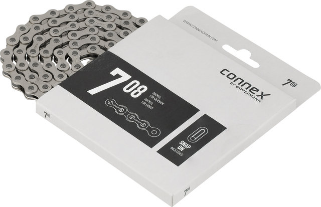 Connex 708 Chain 5-/6-/7-speed and 1-speed Geared Hubs - silver/108