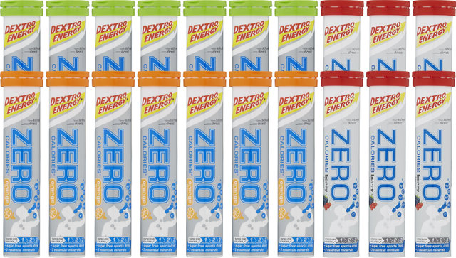 Dextro Energy Effervescent Tablets Zero Calories - 20 Pieces - mixed