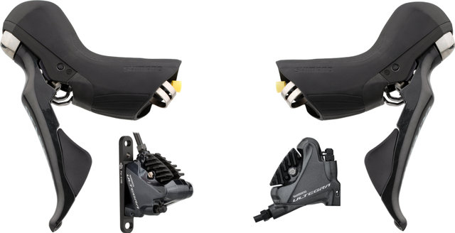 Shimano Ultegra v+h Set BR-R8070 + ST-R8020 Scheibenbremse - schwarz | Set