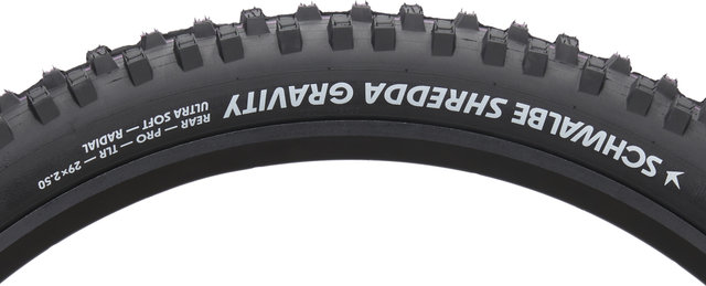 Schwalbe Shredda Rear Evo Gravity Radial ADDIX Ultra Soft TLR 29" Faltreifen - schwarz/29 "/64 mm/64-622/2.5 "