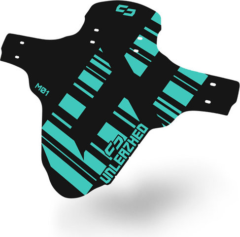 Unleazhed Mudguard M01 Logo Skin Schutzblech - turquoise