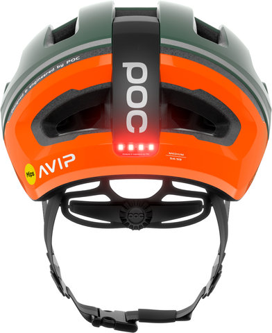 Omne Beacon MIPS LED Helmet - fluorescent orange avip-epidote green matt/56 - 61 cm