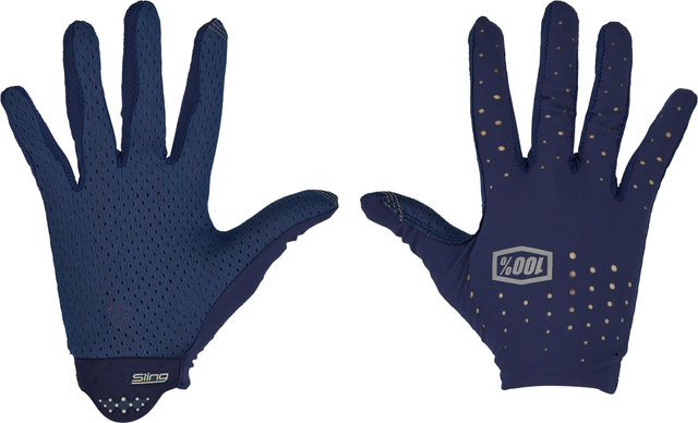 100% Sling Full Finger Gloves - navy/M