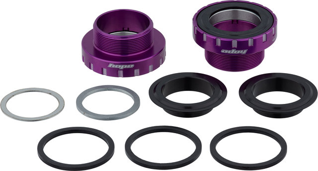 Hope Boîtier de Pédalier en Acier pour un Axe de 30 mm - purple/BSA
