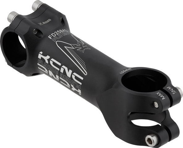 KCNC Potence Fly Ride 25,4 mm 5° - noir-argenté/100 mm