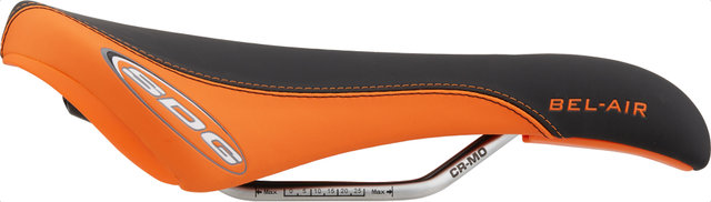 SDG Bel-Air RL Saddle with CrMo Rails - black-orange/universal