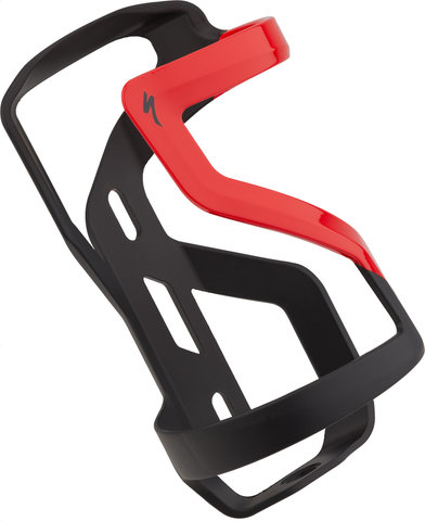 Specialized Zee Cage II Left / Right Bottle cage - matte black-flo red/left