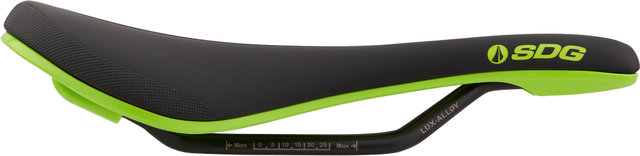 SDG Bel-Air 3.0 Saddle w/ Lux-Alloy Rails - black-green/140 mm