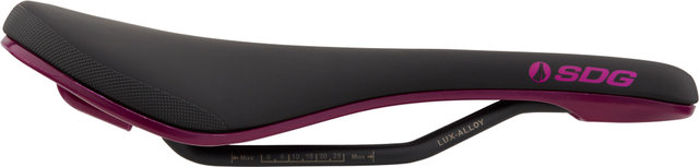 SDG Sillín con raíles Lux-Alloy Bel-Air 3.0 - black-purple/140 mm