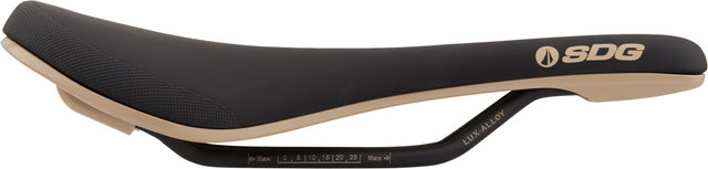 SDG Bel-Air 3.0 Saddle w/ Lux-Alloy Rails - black-tan/140 mm