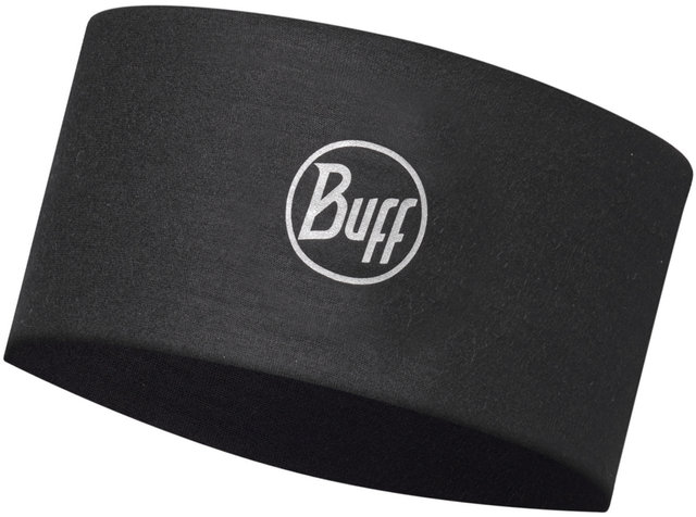 BUFF CoolNet UV Wide Stirnband - solid black/unisize