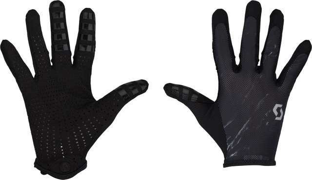 Scott Traction Ganzfinger-Handschuhe - black-light grey/M
