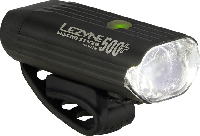 Lezyne Luz delantera LED Macro 500+ con aprobación StVZO - negro satinado/500 lúmenes