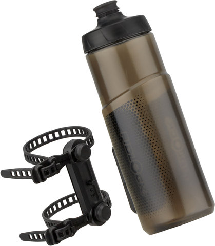 FIDLOCK TWIST uni base Bottle Mount System w/ Drink Bottle 600 ml - transparent black/600 ml