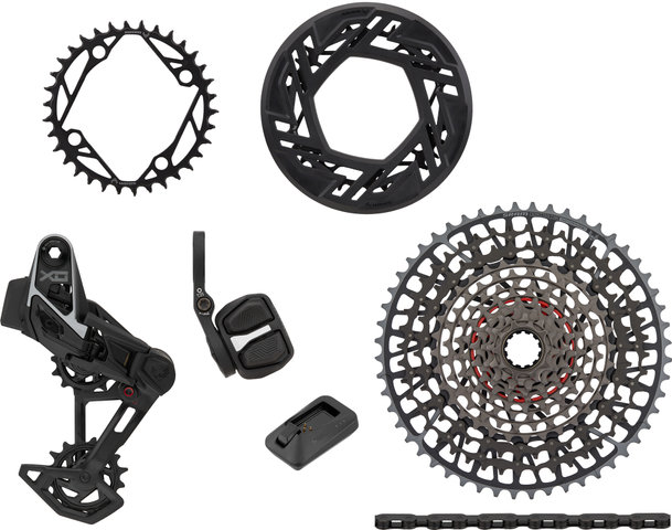 SRAM X0 Eagle Transmission AXS 1x12-fach E-MTB Gruppe - black/36 Zähne, 10-52