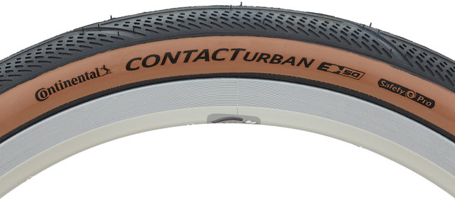 Continental Contact Urban 16" Folding Tyre - black-brown/16x1.35 (35-349)