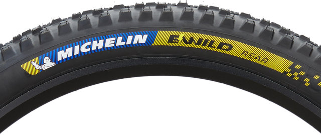 Michelin Neumático trasero E-Wild Rear Racing TLR 27,5" plegable - negro- azul-amarillo/27,5x2,6