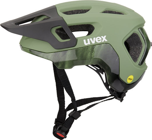 uvex react MIPS Helmet - moss green-black matt/56-59