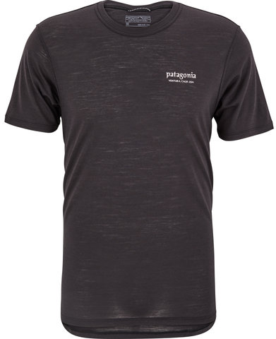 Patagonia Camiseta Capilene Cool Merino Graphic S/S Shirt - heritage header-black/M