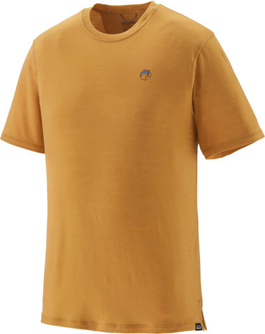 Patagonia Camiseta Capilene Cool Merino Graphic S/S Shirt - fitz roy icon-pufferfish gold/M