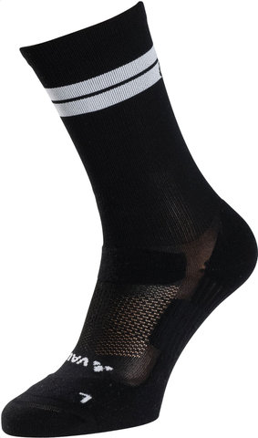 VAUDE Chaussettes Bike Socks Mid II - black-black/42-44