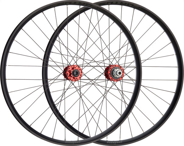 Hope Set de Roues Pro 5 + Fortus 30 SC Disc 6 trous 27,5" Boost - red/Set de 27,5" (avant 15x110 Boost + arrière 12x148 Boost) SRAM XD