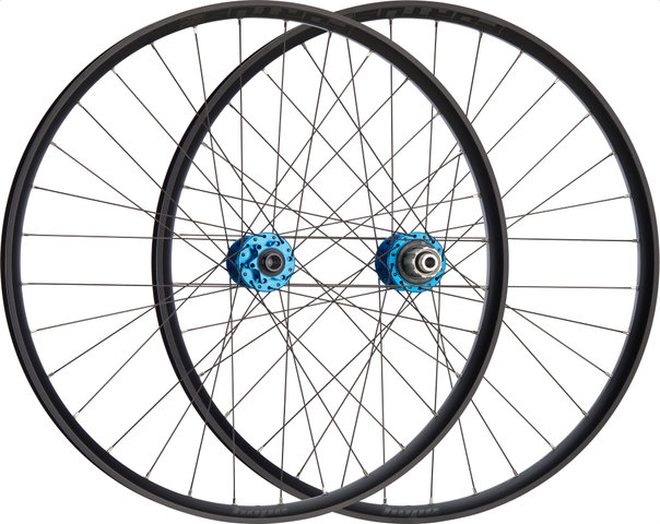 Hope Pro 5 + Fortus 30 SC Disc 6-Loch 27.5" Boost Wheelset - blue/27.5" set (front 15x110 Boost + rear 12x148 Boost) Shimano