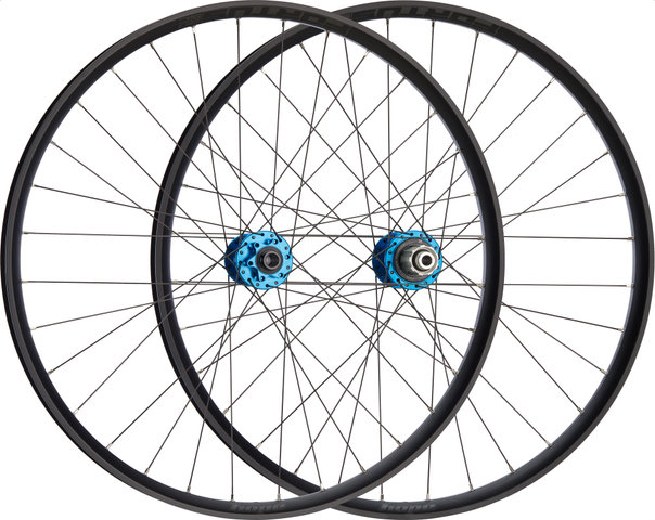 Hope Set de Roues Pro 5 + Fortus 30 SC Disc 6 trous 27,5" Boost - blue/Set de 27,5" (avant 15x110 Boost + arrière 12x148 Boost) Shimano