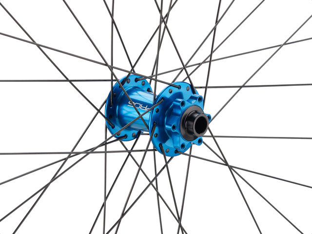 Hope Pro 5 + Fortus 30 SC Disc 6-Loch 27.5" Boost Wheelset - blue/27.5" set (front 15x110 Boost + rear 12x148 Boost) Shimano