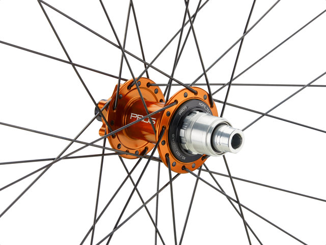 Hope Pro 5 + Fortus 30 SC Disc 6-Loch 27.5" Boost Wheelset - orange/27.5" set (front 15x110/Boost+ rear 12x148 Boost) SRAM XD