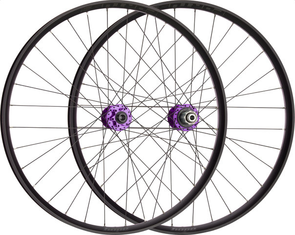 Hope Juego de ruedas Pro 5 + Fortus 30 SC Disc 6 agujeros 27,5" Boost - purple/27,5" set (RD 15x110 Boost + RT 12x148 Boost) Shimano