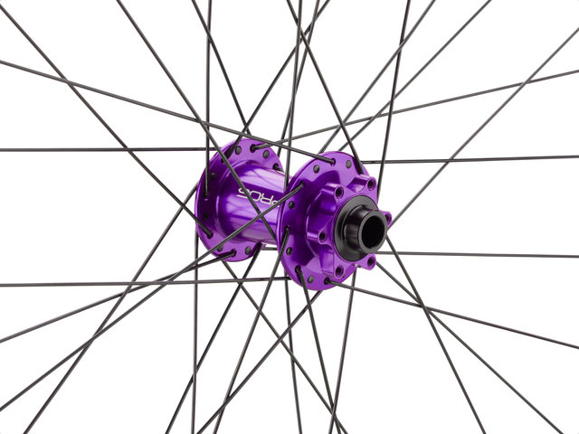 Hope Juego de ruedas Pro 5 + Fortus 30 SC Disc 6 agujeros 27,5" Boost - purple/27,5" set (RD 15x110 Boost + RT 12x148 Boost) Shimano