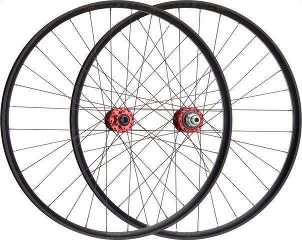 Hope Set de Roues Pro 5 + Fortus 30 SC Disc 6 trous 29" Boost - red/Set de 29" (avant 15x110 Boost + arrière 12x148 Boost) SRAM XD