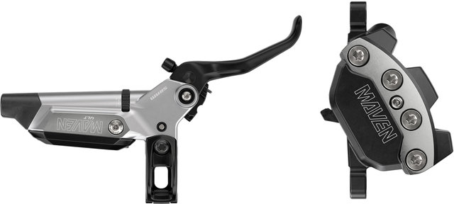 SRAM Maven Ultimate Stealth F+R Disc Brake Set - clear anodized/set (front+rear)