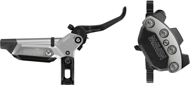 SRAM Set de frenos de disco Maven Ultimate Stealth d+t - clear anodized/set (RD + RT)