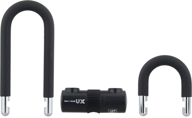 tex-lock eyelet chain lock + U/X-lock Mini-U-lock - onyx black/120 cm