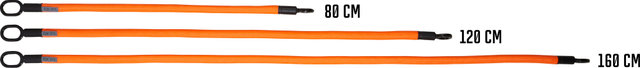 tex-lock Chaîne antivol eyelet + Mini U/X-lock - onyx black/120 cm